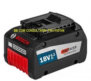 Acumulator Heavy Duty ,Li Io de 18 V-6.3 Ah RACER ― BOSCH STORE - Magazin Online