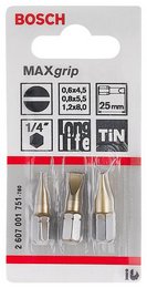 Set capete de şurubelniţă Max Grip (S), 3 buc. ― BOSCH STORE - Magazin Online