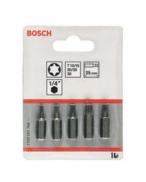 Set capete de şurubelniţă extra dure (Torx), 5 buc. ― BOSCH STORE - Magazin Online