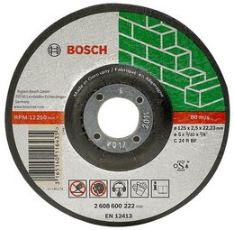 Disc de taiere PIATRA,executie cu degajare,D=115mm G=2,5mm ― BOSCH STORE - Magazin Online