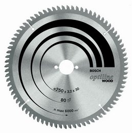 Panza de ferastrau circular stationar Optiline Wood,250X30MM Z60