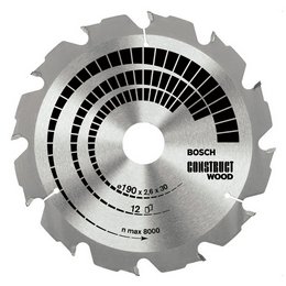 Panza de ferastrau circular Construct Wood,180X30MM Z12