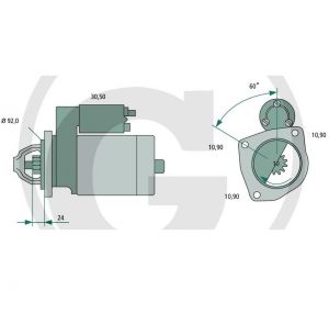 Demaror BOSCH,pentru FORD, 12V-3kW