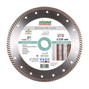 DISC,DIAMANTAT,TURBO UNIVERSAL 1A1R, 230x22.23mm